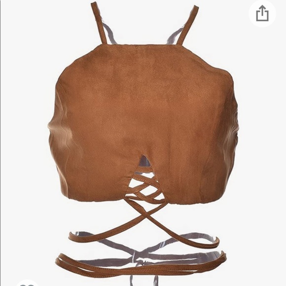 Boho cami top tie up (perfect for Coachella!!) - Picture 4 of 5